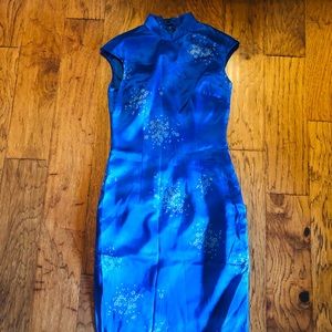 Elegant silk qipao dress